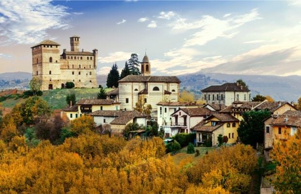 The stunning surrounds of Castello di Grinzane